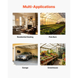 Εναλλάκτης θερμότητας νερού-αέρα VEVOR, σερπαντίνα εναλλάκτη θερμότητας HVAC με πτερύγια 610 x 610 mm με χάλκινους σωλήνες και πτερύγια αλουμινίου, έξοδος 225K BTU για εξωτερικό ξυλόσομπα, υδρονικά συστήματα θέρμανσης και ψύξης