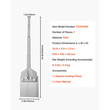 Ξύστρα δαπέδου VEVOR SDS Max, μύτη καλεμιού 630 x 150 mm με στέλεχος SDS Max, συμβατή με περιστροφικά πιστολέτα, θερμικά επεξεργασμένος χάλυβας 40Cr, αιχμηρή άκρη για την αφαίρεση δαπέδων laminate, πλακιδίων και κονιαμάτων