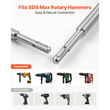 Ξύστρα δαπέδου VEVOR SDS Max, μύτη καλεμιού 630 x 150 mm με στέλεχος SDS Max, συμβατή με περιστροφικά πιστολέτα, θερμικά επεξεργασμένος χάλυβας 40Cr, αιχμηρή άκρη για την αφαίρεση δαπέδων laminate, πλακιδίων και κονιαμάτων