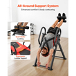 Τραπέζι αναστροφής VEVOR, Ανεστραμμένο τραπέζι βαρέως τύπου χωρητικότητας 136 kg, Φορείο αναστροφής πλάτης με κλείδωμα διπλού κυλίνδρου, Τραπέζια αποσυμπίεσης για ώμους, αυχένα, πλάτη, ρυθμιζόμενος ιμάντας πρόσδεσης πολλαπλών γωνιών