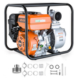 Αντλία νερού VEVOR με βενζίνη, 101,6 mm, 422 GPM 8,3HP, φορητή αντλία μεταφοράς νερού για λίπη, βενζινοκινητήρας με σωλήνα εκκένωσης 7,62 m, πλαίσιο βαρέως τύπου, πτερωτή από χυτοσίδηρο, για άρδευση, πισίνες