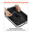 Θήκη rack VEVOR 4U, τυπικό βάθος 480 mm, ερμάριο rack διακομιστή με κατασκευή ABS, ανθεκτικά εντοιχισμένα περιστρεφόμενα μάνδαλα, αποσπώμενο μπροστινό και πίσω κάλυμμα, εύκολη εγκατάσταση, για ενισχυτές, μίκτες DJ