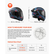 Κράνος μοτοσικλέτας VEVOR Modular, αναδιπλούμενο κράνος πλήρους προσώπου με διπλό γείσο, ελαφρύ και άνετο κράνος ποδηλάτου Motocross για ενήλικες, για άνδρες και γυναίκες - εγκεκριμένο από DOT & ECE (μέγεθος M)