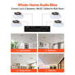 Ηχεία οροφής Bluetooth VEVOR, 165,1 mm, Σύστημα ηχείων οροφής και τοίχου με ενισχυτή, 2 δρόμων, για τοποθέτηση σε υγρό περιβάλλον, οικιακό κινηματογράφο, καλυμμένη εξωτερική βεράντα και εντοιχιζόμενη ενσύρματη τοποθέτηση, 4 ηχεία