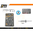 Πριτσίνια αλουμινίου - 4.8mm×30mm - Σετ 12 πακέτα των 9 τεμαχίων - 201161