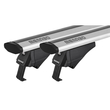 MENABO ΜΠΑΡΕΣ ΟΡΟΦΗΣ ΑΛΟΥΜΙΝΙΟΥ BLADE M SILVER 118 cm ΜΕ ΑΚΡΑ ALFA HIGH ΓΙΑ GMC Acadia 5 doors 2017> ΜΕ FLUSH RAILS - 2 ΤΕΜ. (12920/MB)