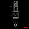 AMiO - Λάμπες LED F26 Pro Series H3 12/24V 68W 2900-3550lm 6.000K Full Can-Bus Plug&Play - 2 Τεμ. (04870/AM)