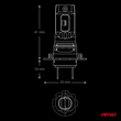 AMiO - Λάμπες LED F26 Pro Series H7/H18 12/24V 68W 2900-3550lm 6.000K Full Can-Bus Plug&Play - 2 Τεμ. (04872/AM)