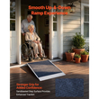 Ράμπα κατωφλιού VEVOR για πόρτες, 915 x 915 mm, Ράμπα αλουμινίου με πλατφόρμα για αναπηρικό αμαξίδιο με ρυθμιζόμενο ύψος, αντιολισθητικές ράμπες κατωφλιού πόρτας, χωρητικότητα φορτίου 317,5 kg, για σκαλοπάτια σπιτιού, αναπηρικά αμαξίδια, περιπατητές