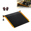 Ράμπα κατωφλίου VEVOR για πόρτες, 670 x 810 mm, Ράμπα αλουμινίου με πλατφόρμα για αναπηρικό αμαξίδιο με ρυθμιζόμενο ύψος, αντιολισθητικές ράμπες κατωφλίου πόρτας, χωρητικότητα φορτίου 181,4 kg, για σκαλοπάτια σπιτιού, αναπηρικά αμαξίδια, περιπατητές