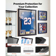 Βιτρίνα βιτρίνας VEVOR Jersey Frame, 79,5x 59x 4 cm, Ξύλινο κουτί σκιών για αθλητική φανέλα με 98% προστασία από την υπεριώδη ακτινοβολία, με πάνελ και κρεμάστρα PC, μαγνητική κλειδαριά, για στολή μπέιζμπολ, μπάσκετ, ποδοσφαίρου, χόκεϊ, 2 τεμάχια