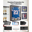Βιτρίνα βιτρίνας VEVOR Jersey Frame, 90 x 70 x 4 cm, Ξύλινο κουτί σκιών για αθλητική φανέλα με κλειδαριά και προστασία UV 98%, για μπλούζα μπέιζμπολ, μπάσκετ, ποδοσφαίρου, χόκεϊ, αθλητική και στολή
