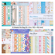 Χαρτί για Scrapbooking VEVOR, 72 φύλλα, ανάμεικτο ειδικό χαρτί 152 mm για μηχανή κοπής και ανάγλυφης εκτύπωσης VEVOR, ζωηρό χρώμα, σχέδιο με σχέδια για διακοσμήσεις, scrapbooking, κατασκευή καρτών και χειροτεχνίες DIY