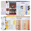 Χαρτί Scrapbooking VEVOR, 72 φύλλα, σετ χαρτιού με ανάμεικτα ειδικά σχέδια 152 mm για μηχανή κοπής και ανάγλυφης εκτύπωσης VEVOR, ζωηρό χρώμα, για διακοσμήσεις, scrapbooking, κατασκευή καρτών και χειροτεχνίες DIY