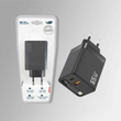 Αντάπτορας φόρτισης με καλώδιο Type-C & 2 θύρες USB-A & Type-C - Fast Charge - 65W - DS65 - 220718