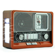 Επαναφορτιζόμενο ραδιόφωνο Retro - ΕK105 - 830128 - Red