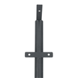 GLOBOSTAR® HELIOS-280 GLB-000-0003 Μεταλλικός Γαλβανισμένος Στύλος Φωτισμού για Φωτοβολταϊκό Προβολέα Εξωτερικού Χώρου - RAL 7016 Γκρι Ανθρακί - Μ35 × Π25 × Υ280cm