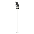 GLOBOSTAR® HELIOS-280 GLB-000-0004 Μεταλλικός Γαλβανισμένος Στύλος Φωτισμού για Φωτοβολταϊκό Προβολέα Εξωτερικού Χώρου - RAL 9016 Λευκό Ματ - Μ35 × Π25 × Υ280cm