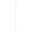 GLOBOSTAR® HELIOS-280 GLB-000-0004 Μεταλλικός Γαλβανισμένος Στύλος Φωτισμού για Φωτοβολταϊκό Προβολέα Εξωτερικού Χώρου - RAL 9016 Λευκό Ματ - Μ35 × Π25 × Υ280cm