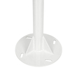 GLOBOSTAR® HELIOS-280 GLB-000-0004 Μεταλλικός Γαλβανισμένος Στύλος Φωτισμού για Φωτοβολταϊκό Προβολέα Εξωτερικού Χώρου - RAL 9016 Λευκό Ματ - Μ35 × Π25 × Υ280cm