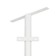 GLOBOSTAR® HELIOS-280 GLB-000-0004 Μεταλλικός Γαλβανισμένος Στύλος Φωτισμού για Φωτοβολταϊκό Προβολέα Εξωτερικού Χώρου - RAL 9016 Λευκό Ματ - Μ35 × Π25 × Υ280cm
