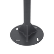 GLOBOSTAR® URBANO-280 GLB-000-0009 Μεταλλικός Γαλβανισμένος Στύλος Φωτισμού για Φωτοβολταϊκό Φωτιστικό Δρόμου Εξωτερικού Χώρου - RAL 7016 Γκρι Ανθρακί - Μ84 x Π25 x Υ280cm