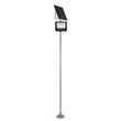 GLOBOSTAR® HELIOS-280 GLB-000-0001 Μεταλλικός Γαλβανισμένος Στύλος Φωτισμού για Φωτοβολταϊκό Προβολέα Εξωτερικού Χώρου - Ασημί Γαλβανιζέ - Μ35 × Π25 × Υ280cm