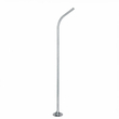GLOBOSTAR® URBANO-280 GLB-000-0007 Μεταλλικός Γαλβανισμένος Στύλος Φωτισμού για Φωτοβολταϊκό Φωτιστικό Δρόμου Εξωτερικού Χώρου - Ασημί Γαλβανιζέ - Μ84 x Π25 x Υ280cm
