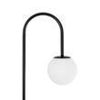 kelvo® CORDELIA KLV-102-0005 Επιδαπέδιο Φωτιστικό για Λάμπα με Ντουί 1 x E27 AC 220-240V IP20 - Μαύρο Ματ & Λευκό - Μ30 x Π34 x Υ180cm
