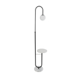 kelvo® CORDELIA KLV-102-0005 Επιδαπέδιο Φωτιστικό για Λάμπα με Ντουί 1 x E27 AC 220-240V IP20 - Μαύρο Ματ & Λευκό - Μ30 x Π34 x Υ180cm