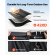 Κάλυμμα αμαξιδίου γκολφ VEVOR, Ορατό πλήρες περίβλημα αμαξιδίου γκολφ 2&2+2 επιβατών, Αδιάβροχο κάλυμμα αυτοκινήτου Oxford από ύφασμα 420D που ταιριάζει στα περισσότερα καροτσάκια Club Car, Yamaha, EZGO, Honda, Επίστρωση PVC & Αντιανεμικός σχεδιασμός γάντζου