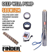 Υποβρύχια αντλία γεώτρησης - 500W/2M - Finder - 197425