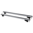 MENABO ΜΠΑΡΕΣ ΟΡΟΦΗΣ ΑΛΟΥΜΙΝΙΟΥ LINCE SILVER 120 cm ΣΕ ΑΣΗΜΙ ΧΡΩΜΑ ΓΙΑ Opel Astra H Sportouter 5 doors 2004>2011 ΜΕ FLUSH RAILS - 2 ΤΕΜ. (8890/MB)