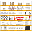 Σετ αξεσουάρ ψαρέματος σε θήκη - 128pcs - 831803