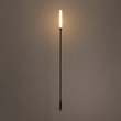 GLOBOSTAR® REED GLB-103-0006 Φωτιστικό Κολωνάκι Κήπου με Καρφωτή Βάση LED 2W 180lm 360° DC 24V Αδιάβροχο IP65 Θερμό Λευκό 2700K - Sanan SMD Chip - Μαύρο Ματ - Μ2 x Π2 x Υ100cm - 3 Χρόνια Εγγύηση