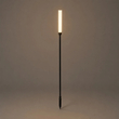 GLOBOSTAR® REED GLB-103-0007 Φωτιστικό Κολωνάκι Κήπου με Καρφωτή Βάση LED 2W 180lm 360° DC 24V Αδιάβροχο IP65 Θερμό Λευκό 2700K - Sanan SMD Chip - Μαύρο Ματ - Μ2 x Π2 x Υ80cm - 3 Χρόνια Εγγύηση