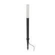 GLOBOSTAR® REED GLB-103-0008 Φωτιστικό Κολωνάκι Κήπου με Καρφωτή Βάση LED 5W 450lm 360° DC 24V Αδιάβροχο IP65 Θερμό Λευκό 2700K - Sanan SMD Chip - Μαύρο Ματ - Μ3 x Π3 x Υ65cm - 3 Χρόνια Εγγύηση
