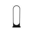 GLOBOSTAR® LUNEA GLB-103-0010 Φωτιστικό Κολωνάκι Κήπου LED 15W 1350lm 120° AC 220-240V Αδιάβροχο IP65 Θερμό Λευκό 2700K - Sanan SMD Chip - Μαύρο Ματ - Μ22 x Π7 x Υ60cm - 3 Χρόνια Εγγύηση