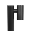 GLOBOSTAR® STEM GLB-103-0012 Φωτιστικό Κολωνάκι Κήπου LED 12W 1080lm 60° AC 220-240V Αδιάβροχο IP65 Θερμό Λευκό 2700K - Sanan SMD Chip - Μαύρο Ματ - Μ12 x Π18 x Υ60cm - 3 Χρόνια Εγγύηση