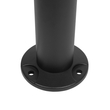 GLOBOSTAR® STEM GLB-103-0013 Φωτιστικό Κολωνάκι Κήπου LED 24W 2160lm 60° AC 220-240V Αδιάβροχο IP65 Θερμό Λευκό 2700K - Sanan SMD Chip - Μαύρο Ματ - Μ12 x Π25 x Υ80cm - 3 Χρόνια Εγγύηση