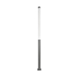 GLOBOSTAR® AXOR GLB-103-0015 Φωτιστικό Urban Πλατείας/Πάρκου LED 50W 4500lm 360° AC 220-240V Αδιάβροχο IP65 Θερμό Λευκό 2700K - Sanan SMD Chip - Γκρι Ανθρακί Ματ - Μ20 x Π20 x Υ300cm - 3 Χρόνια Εγγύηση
