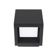 GLOBOSTAR® PRISM GLB-103-0017 Φωτιστικό Κολωνάκι Κήπου LED 10W 900lm 90° AC 220-240V Αδιάβροχο IP65 Θερμό Λευκό 2700K - Sanan SMD Chip - Μαύρο Ματ - Μ15 x Π15 x Υ16cm - 3 Χρόνια Εγγύηση