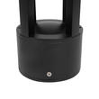 GLOBOSTAR® PRISM GLB-103-0018 Φωτιστικό Κολωνάκι Κήπου LED 8W 720lm 90° AC 220-240V Αδιάβροχο IP65 Θερμό Λευκό 2700K - Sanan SMD Chip - Μαύρο Ματ - Μ10.5 x Π10.5 x Υ30cm - 3 Χρόνια Εγγύηση