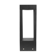 GLOBOSTAR® PRISM GLB-103-0019 Φωτιστικό Κολωνάκι Κήπου LED 8W 720lm 90° AC 220-240V Αδιάβροχο IP65 Θερμό Λευκό 2700K - Sanan SMD Chip - Μαύρο Ματ - Μ11 x Π11 x Υ30cm - 3 Χρόνια Εγγύηση