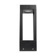 GLOBOSTAR® PRISM GLB-103-0019 Φωτιστικό Κολωνάκι Κήπου LED 8W 720lm 90° AC 220-240V Αδιάβροχο IP65 Θερμό Λευκό 2700K - Sanan SMD Chip - Μαύρο Ματ - Μ11 x Π11 x Υ30cm - 3 Χρόνια Εγγύηση