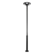 GLOBOSTAR® STILIA GLB-103-0023 Στύλος/Κολώνα για Φωτιστικό Πλατείας/Πάρκου/Κήπου LED 72W 6480lm 120° AC 220-240V Αδιάβροχο IP65 Θερμό Λευκό 2700K - Sanan SMD Chip - Μαύρο Ματ - Μ21 x Π21 x Υ300cm - 3 Χρόνια Εγγύηση