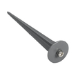 GLOBOSTAR® TREKO GLB-103-0026 Φωτιστικό Σποτ για Φυτά - Δέντρα με Βάση Κήπου / Καρφωτό LED 3W 270lm 5° DC 24V Αδιάβροχο IP65 Θερμό Λευκό 2700K - Sanan SMD Chip - Γκρι Ανθρακί Ματ - Μ5 x Π5 x Υ12cm - 3 Χρόνια Εγγύηση