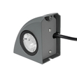 GLOBOSTAR® FLOODORA GLB-103-0029 Προβολέας Σποτ Wall Washer LED 3W 270lm 5° AC 220-240V Αδιάβροχο IP65 Θερμό Λευκό 2700K - Sanan SMD Chip - Γκρι Ανθρακί Ματ - Μ8 x Π5 x Υ8cm - 3 Χρόνια Εγγύηση