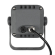 GLOBOSTAR® FLOODVIRA GLB-103-0032 Προβολέας Σποτ Wall Washer LED 8W 720lm 24° AC 220-240V Αδιάβροχο IP65 Θερμό Λευκό 2700K - Sanan SMD Chip - Γκρι Ανθρακί Ματ - Μ11 x Π9 x Υ15cm - 3 Χρόνια Εγγύηση