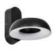 GLOBOSTAR® LINEART GLB-103-0037 Φωτιστικό Τοίχου / Απλίκα LED 12W 1080lm 120° AC 220-240V Αδιάβροχο IP65 Θερμό Λευκό 2700K - Sanan SMD Chip - Μαύρο Ματ - Μ16 x Π20 x Υ15cm - 3 Χρόνια Εγγύηση